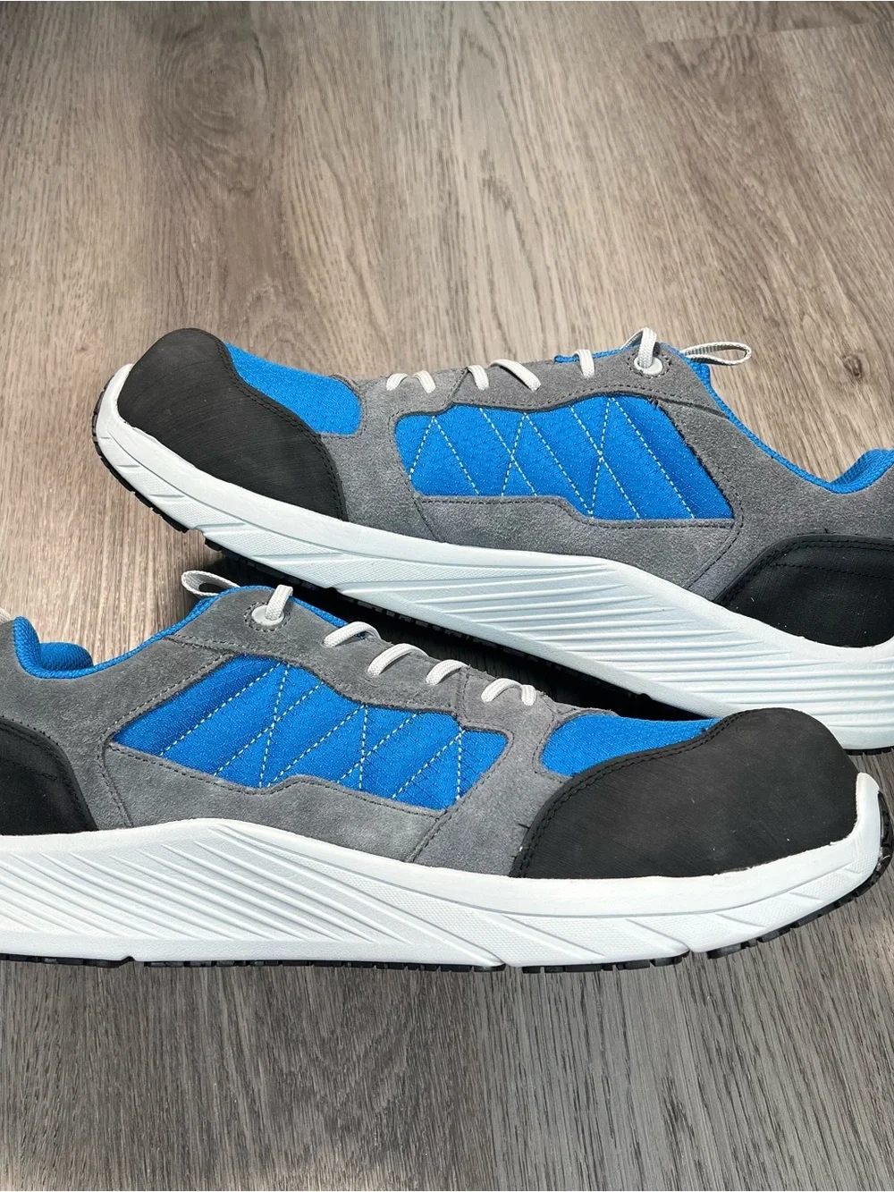 New Merrell Work Alpine Sneaker CF Work Shoes Men's 13 Blue Gray Safety Toe